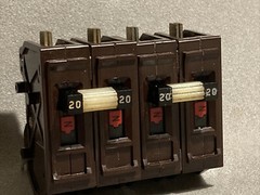 Wadsworth A220N 20 Amp 2 Pole 2P Type A METAL FOOT Circuit Breaker A220 WA220