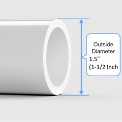 Round Dust Cap Cover 1-1/2″ Black Vinyl For Tube Pipe Wood Plastic Soft Flexible