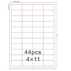 BESTeck_Amazon FBA Label 44-up Labels 48.5×25.4mm on A4 White Adhesive Mailin…