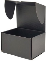 50 PCS 7x5x4 Inches Black Small Mailer Corrugated Cardboard Shipping Boxes