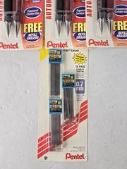 3x-Pentel Twist-Erase III Pencil 0.7 mm Assorted Colors 2-Pack 2 Eraser Refills