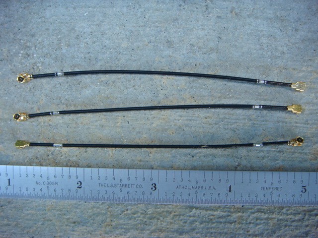 LOT 25 IPEX micro coaxial MHF type Female-Female jumper cables – New and Unused