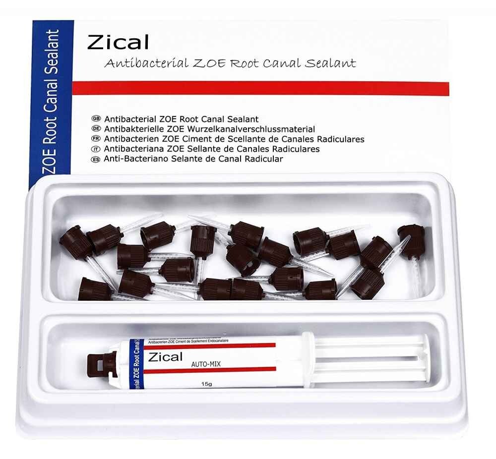Dental ZICAL AUTOMIX Antibacterial Zinc Oxide Eugenol RC Sealer 15g Syringe