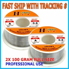 2PCS Tin Rosin Core Solder Wire For Electrical Soldering Sn60 Flux 0.8mm 100
