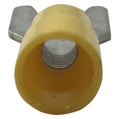 (100) Vinyl Insulated Spring Spade Terminal 12-10 AWG #10 Stud Wire Connector