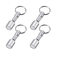4PCS Keychain Neodymium Magnet for Testing Brass Gold Silver Coins Ferrous Metal