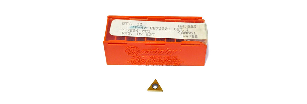 TP-40 883 Carbide Turning Insert (Pack of 10) Carboloy TPGA MF122021154