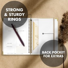 Beautiful To Do List Notebook – Aesthetic 6.4 inches X 8.5 inches, Beige