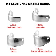 50pcs Dental Sectional Contoured Metal Matrices Refill Matrix Bands Sectional