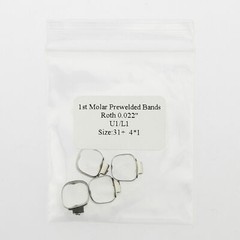 Dental Orthodontic Roth 022 1st Molar Buccal Tube Prewelded Bands 29-43+ Single