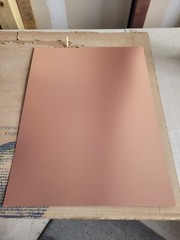 5 pcs Single Sided Copper Clad Laminate FR-4 .031, BLACK, 18 x 24 inches
