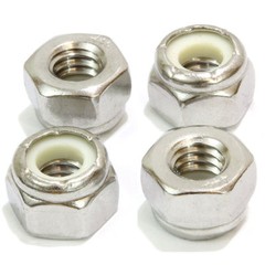 304 18-8 Locknut, Nylon Insert 4#,6#,8#,10#,1/4,5/16,3/8,7/16,1/2,5/8,3/4,7/8,1