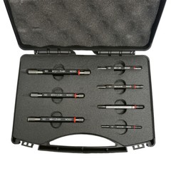 7 Pc H6 Metric Thread Plug Gage Gauge Set Double End GO & NO GO Lot H6 6H