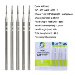 Wave Dental Burs HP 699 701 702 703L Carbide Burr Taper for Straight Handpiece