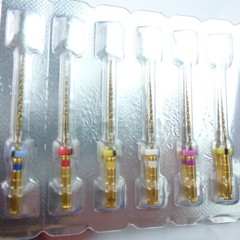 Easyismile 6pcs Dental Endo X-Pro Gold Taper Rotary Files SX-F3 NITI Endodontic