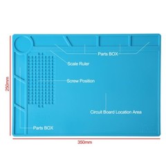 Magnetic Heat Silicone Pad Desk Mat Soldering Repair For BGA