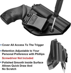 IWB Holster for Taurus 85 & S&W J-Frame Revolvers (637,642,638,43,442), Insid…