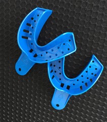 Easyinsmile Dental S/M/L/XL Perforated Plastic Impression Trays Upper/Lower 12Pc