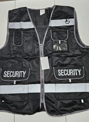 TCCFCCT Black Safety Vest for Men, Women High Visibility Reflective S2XL, New