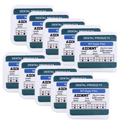 5X AZDENT Dental Endodontic Engine Use NiTi Super Rotary Files 25mm