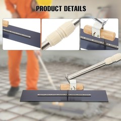 Long Handle Concrete Trowel with Shoes Telescopic Cement Surface Smoothing Tool