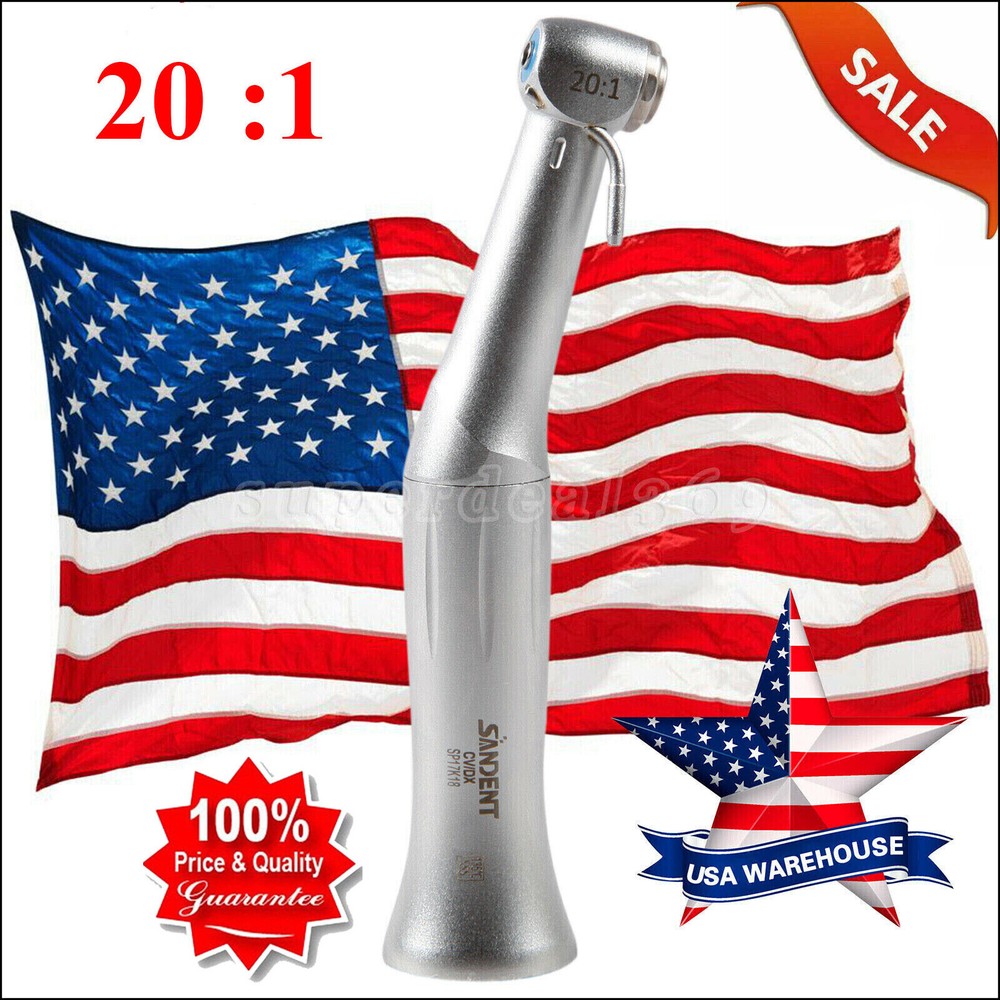 NSK MAX SG20 Dental 20:1 Reduction Implant Contra Angle Surgical Handpiece Push
