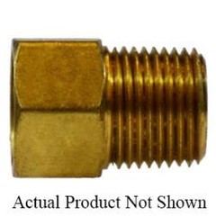 12051 Adapter, 1/2 in Female Inverted Flared x 1/2 in Male NPTF, Brass (2 Pack)