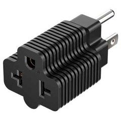 2Pack 4-in-1 15 Amp Household AC Plug to 20 Amp T Blade Adapter5-15P to 5-20R