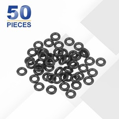 50pcs Nitrile Rubber O-Rings 4 x 2 x 1mm Metric Buna-N NBR Sealing Gasket