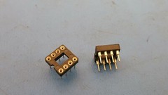 IC SOCKET, 8 PIN DIP, 0.100″ Machine Screw, Tin,Through-hole, ICA-308-ST (8 pcs)