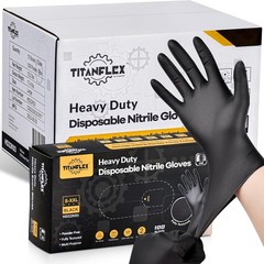 Ambidextrous Black Nitrile Disposable Gloves, 6 Mil, XL – Waterproof, 1000 Pack