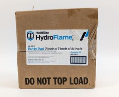 HoldRite HydroFlame HF-PP-1 Fire Rated Putty Pad 7x7x1/8 Electrical 20-Pack