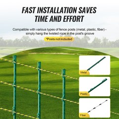 Uimoso 3366Ft 1026M Electric Fence Polywire for Livestock and Animals