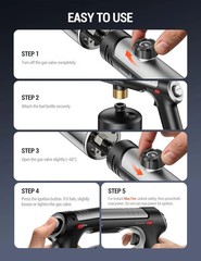 ThermoMaven Propane Torch with One-Touch Max Fire, Cooking Blow Torch Gun with a