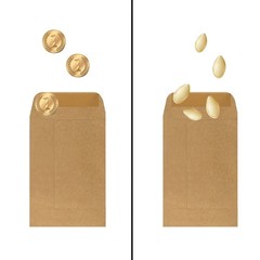 200 Pack #7 Kraft coin envelope 3.5 x 6.5 inches Kraft Envelopes Classic Smal…