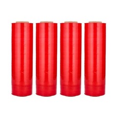 8 Rolls Red 15″x1476′ Pre Stretch Hand Packing and Moving Shrink Wrap Film 30 Ga