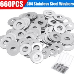 NEW Stainless Steel Flat Washers M3 M4 M5 M6 M8 M10 Assortment Set of 660