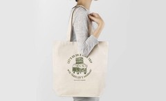 Traveler’s Company • Let’s Go on a Road Trip Canvas Tote Bag • New