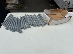23-Piece Lot 1/2″ x 6″ Heavy-Duty Hot-Dipped Galvanized Hex Lag Screws/Coach Bol