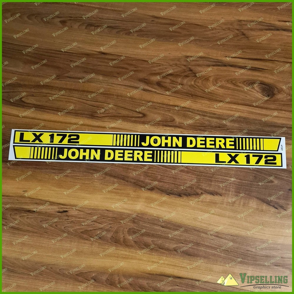 LX172 Lawn Tractor Hood Both Left Right Stripes Decals Stickers Part
