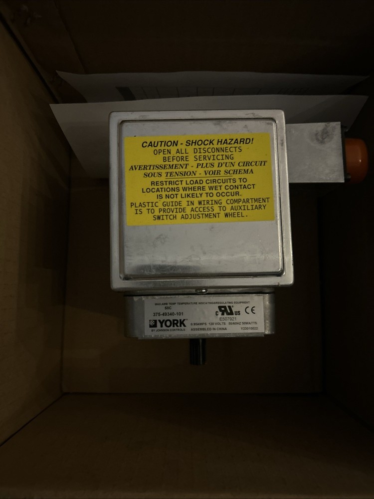 New In Box YORK 375-49340-101 / PRV Motor Actuator / (YK Mod F, G, H)