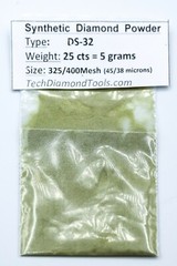 TechDiamondTools Diamond Powder 325 Grit 45-38 Microns, 25 cts = 5 Grams