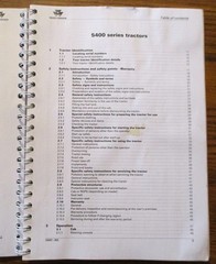 Massey Ferguson MF 5480 5475 5445 5465 5425 Tractor Operators Manual 5400 Series