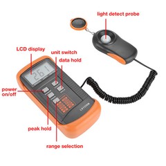 Digital Luxmeter LCD Display Light Meter 0-200,000 Lux Testing Illuminometer
