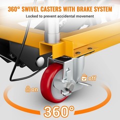 28.5″ Hydraulic Lift Table Cart ,500 Lbs Capacity Single Scissor Lifting Table