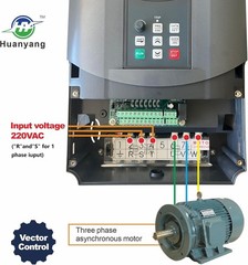 Variable Frequency Drive VFD Vector Single to 3 Phase Converter, 220VAC
