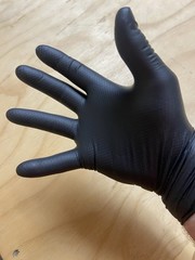 PIP Ambi-Dex Grippaz Skins 67-246 Black Nitrile Gloves 6 mil fish scale grip50k