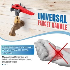 Outdoor Faucet Handle with Auxiliary Wrench for Extra as the picture shown