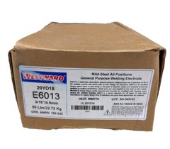 WESTWARD 20YD18 Welding Electrode, Carbon Steel, 14” X 3/8”, 50-LBS, (E6013)
