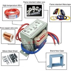 Power Transformer 1W-100W 220V to 6/9/12/15-110/220/380V Output AC Single/Dual